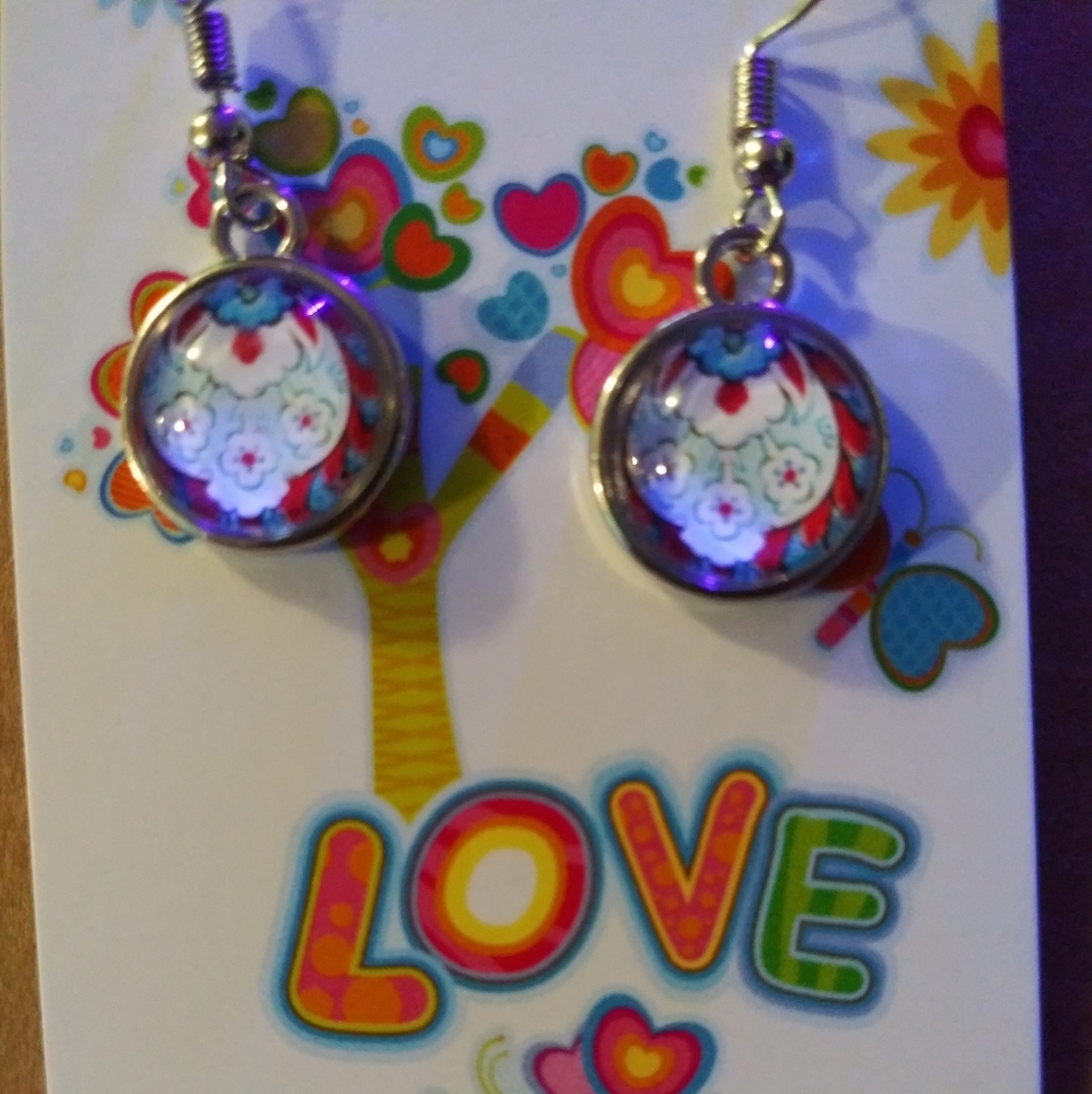 Handmade cabochon earrings